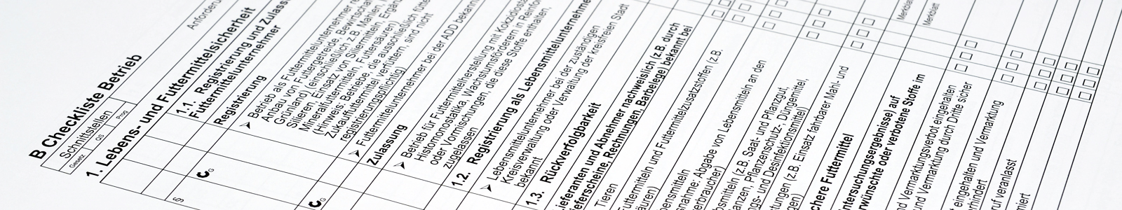 Formular Checkliste zum Ausfüllen ©Feuerbach